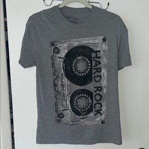 Hard Rock Cafe Vintage Cassette Gray T-Shirt Unisex size Small